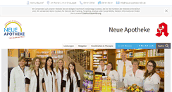 Desktop Screenshot of neue-apotheke-nea.de