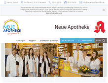 Tablet Screenshot of neue-apotheke-nea.de